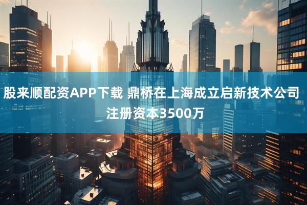 股来顺配资APP下载 鼎桥在上海成立启新技术公司  注册资本3500万