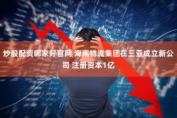 炒股配资哪家好官网 海南物流集团在三亚成立新公司 注册资本1亿